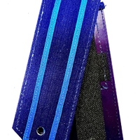 Погоны офисные синие (пластик) ткань Rip-stop для старшего офицерского состава ВВС/ВКС/ВДВ